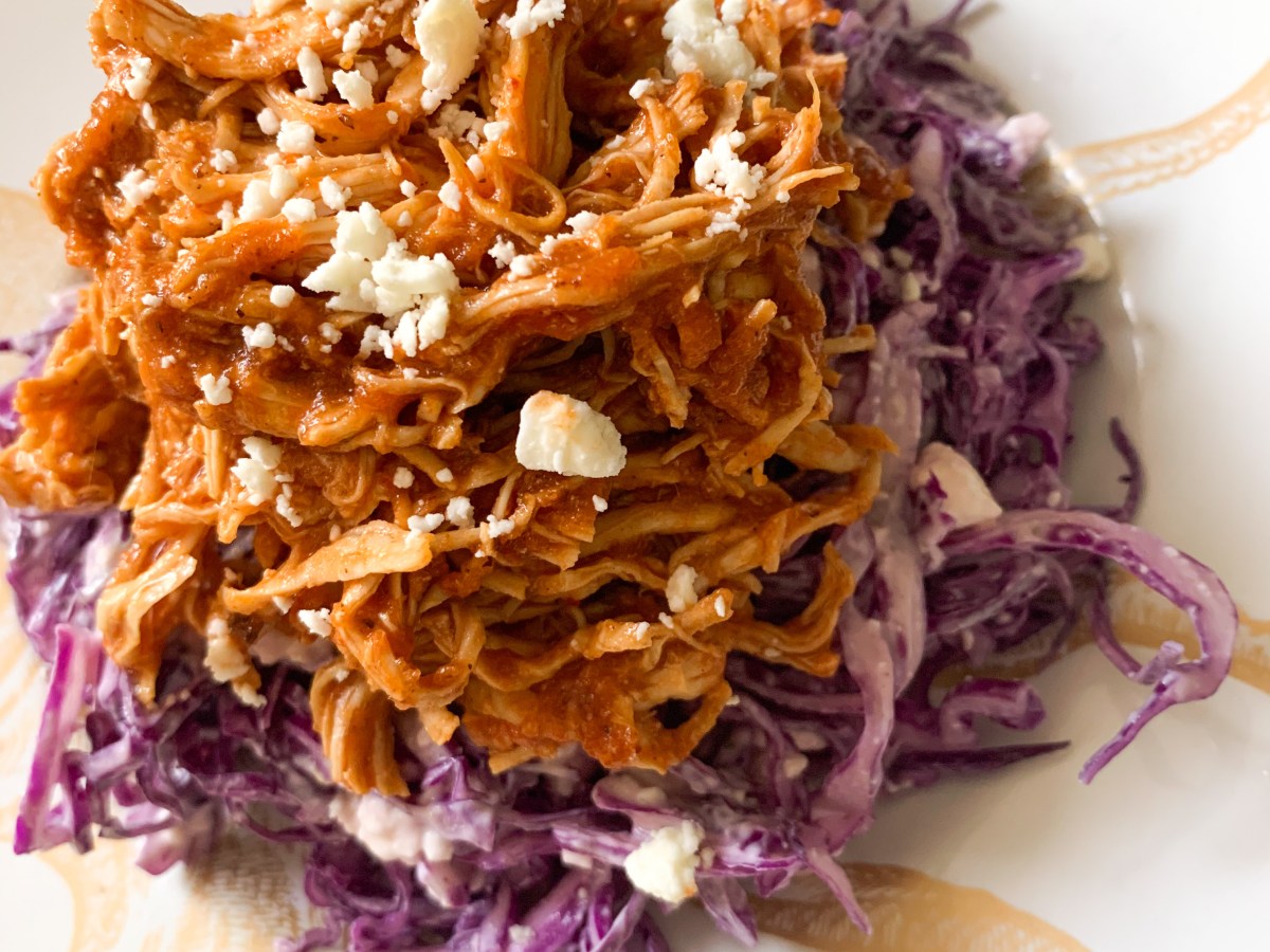 Instant Pot Chipotle Chicken with Ranch & Feta&nbsp;Slaw