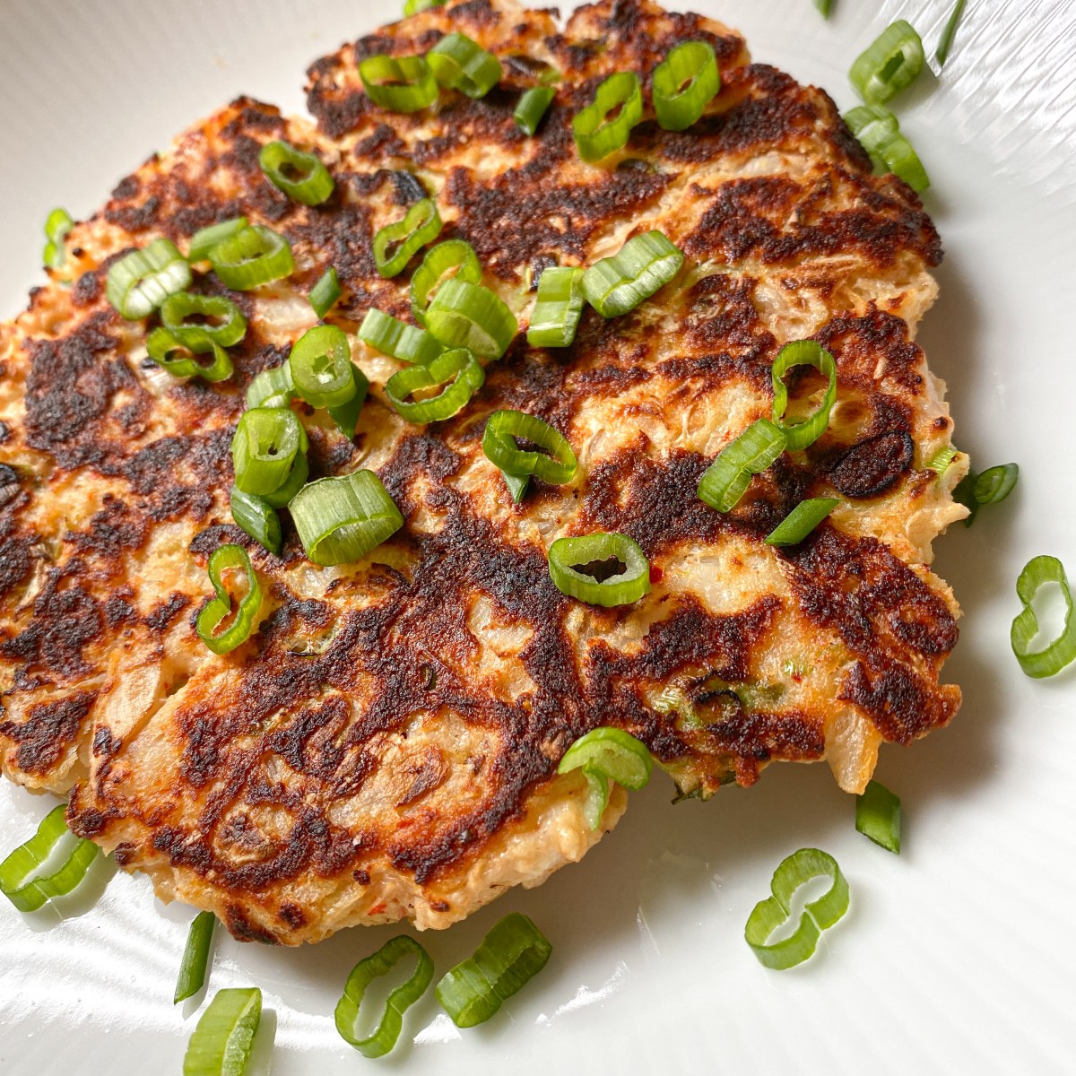Low Carb Seafood and Scallion Pajeon {Korean Savory&nbsp;Pancake}